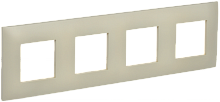 SKANDY Рамка 4-мест. SK-F04B беж. IEK | код SK-M42-K10 | IEK