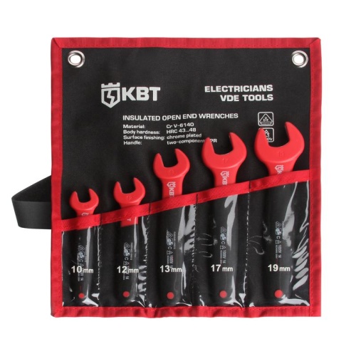 Набор изолированных однорожковых ключей 5шт. НИИ-06 (КВТ) | код 61253 | КВТ Набор изолированных однорожковых ключей 5шт. НИИ-06 (КВТ) | код 61253 | КВТ
