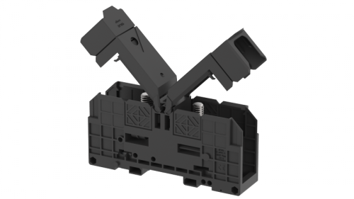 Клемма проходная болтовая 300 мм2, на высокие токи, на 2 подключения, с защитными крышками, черная SPT300XL-BLACK | код 4316450005 | Elmex