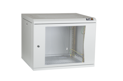 Шкаф настенный 19, 12U, стеклянная дверь, Ш600хВ599хГ500мм, цельносварной, серый | код TWC-126050-G-W-GY | TLK Шкаф настенный 19, 12U, стеклянная дверь, Ш600хВ599хГ500мм, цельносварной, серый | код TWC-126050-G-W-GY | TLK