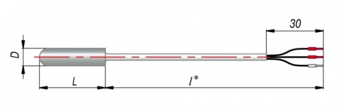 Термопреобразователь сопротивления ДТС214-50М.В3.80/7 | код 129240 | ОВЕН