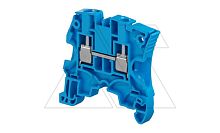 Клемма TE ZS6-BL/6 винтовой зажим, для нейтрали, 41А, 1000В, синий | код 1SNK506020R0000 | Entrelec