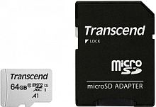 Флеш карта microSDXC 64GB Transcend TS64GUSD300S-A + adapter | код 1101939 | Transcend