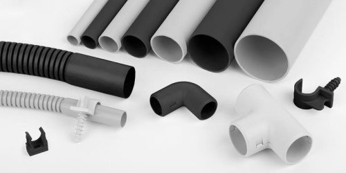 Труба гладкая ПВХ легкая d25мм черн. (дл.3м) (уп.90м) Ruvinil 52500(3)Ч