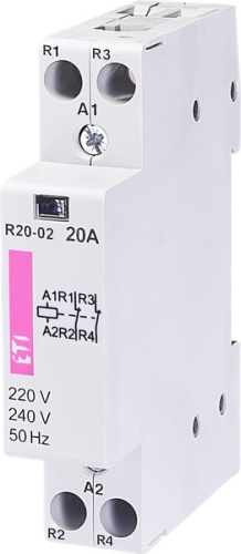 Контактор R 20-02 230V AC 20A (AC1) | код 002461230 | ETI Контактор R 20-02 230V AC 20A (AC1) | код 002461230 | ETI