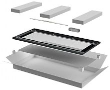 ITK Дверь стеклянная для шкафа LINEA N 42U 800мм черная | код LN05-42U8X-DR | ITK by IEK