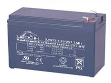 LEOCH DJW 12-7,2 Аккумуляторная батарея, напряжение: 12В, ёмкость: 7,2Ач, клеммы типа: F2, Размеры ВШГ: 99x65x151мм, вес: 2,5кг. Срок службы: 8 лет. | код DJW12-7.2 | LEOCH
