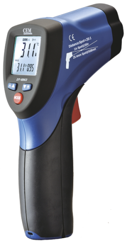 DT-8863 Профессиональный пирометр (без поверки) | код 481691 | CEM DT-8863 Профессиональный пирометр (без поверки) | код 481691 | CEM