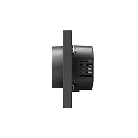 Светорегулятор STRONG (диммер) 300Вт скрытой установки механизм графит | код KR-78-0732-6 | REXANT