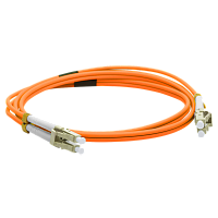 Патч-корд оптический LANMASTER, LSZH, дуплексный, LC/PC-LC/PC, MM 50/125, 1.0 м | код LAN-2LC-2LC/OM2-1.0 | LANMASTER