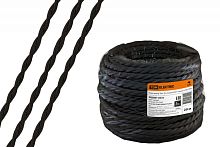 Ретро провод Эко 2х1.5 витой ГОСТ черный (бухта 20м) | код SQ2801-0231 | РЭМЗ ТМ
