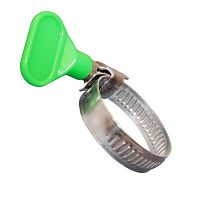 Хомут червячный стальной Бабочка RUICHI 10-16/9 мм | код 112511 | Ruichi