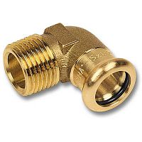 Уголок бронза пресс 18 х 1/2' НР для медных труб (180921812) | код RG008TF92KNE4H | Sanha