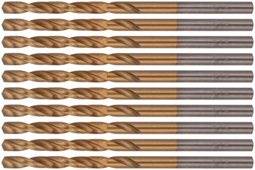 Сверло HSS по металлу титановое покрытие 3.2мм (уп.10шт) FIT 34132 фото 4