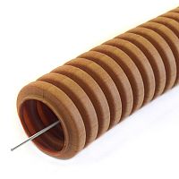 Труба гофрированная ПВХ легкая 350 Н бук с/з d16 мм (50м/4950м уп/пал) Промрукав | код PR01.0032 | ПРОМРУКАВ