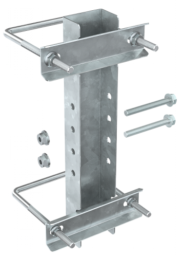 Крепление к опорам огражд. 80-100мм для 1-консоли HDZ IEK | код CLM50D-CO-100-1-HDZ | IEK Крепление к опорам огражд. 80-100мм для 1-консоли HDZ IEK | код CLM50D-CO-100-1-HDZ | IEK