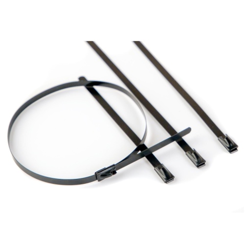 Хомут из нержавеющей стали AISI 304 12x250 мм с эпоксидно-полиэстерным покрытием | код 301225EP | DKC