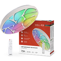 Светильник светодиодный COMFORT SHELL-RGB 75Вт 230В 3000-6500K 6000Лм 495x85мм с пультом дистанционного управления IN HOME | код 4690612044651 | IN HOME