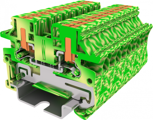 TPV2.5-2-PE Клемма TP 1-1 проходная боковой ввод, с заземл., Push-in, сеч.2.5мм2, желт-зел., шт | код TPV2.5-2-PE | SUPU TPV2.5-2-PE Клемма TP 1-1 проходная боковой ввод, с заземл., Push-in, сеч.2.5мм2, желт-зел., шт | код TPV2.5-2-PE | SUPU