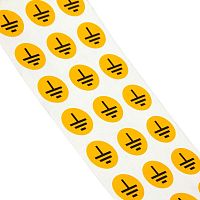 Знак "Заземление", винил. Диаметр 40мм, круг. Упаковка - 500шт. | код SL-D40-PE | DKC