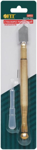 Стеклорез роликовый масляный, металлический корпус | код 16922 | FIT фото 3 Стеклорез роликовый масляный, металлический корпус | код 16922 | FIT фото 3
