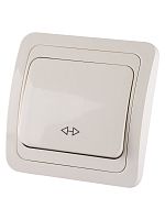 Перекрестный выключатель 1-кл. 10А сл. кость Валдай TDM | код SQ1804-0141 | TDM