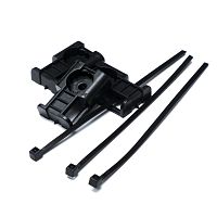 Комплекты крепления площадка для прямого монтажа черная со стяжкой 2,5х100 мм (100 шт) Промрукав | код PR13.02513 | ПРОМРУКАВ