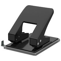 Дырокол металлический ERICH KRAUSE Quadro. до 40 листов. черный. 4669 | код 222315 | ERICH KRAUSE