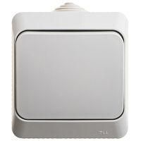 ЭТЮД IP44 О/У ВЫКЛЮЧАТЕЛЬ с самовозвратом 10 АХ,СЕРЫЙ, Россия | код KA10-041C | Systeme Electric