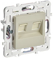 SKANDY Роз. комп. 2-ая RJ45 кат.5E SK-K03B беж. IEK | код SK-K20-1-K10 | IEK