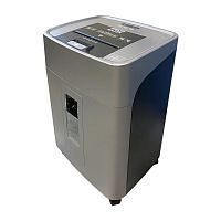 Шредер Office Kit SA375 серый/черный с автоподачей (секр.P-4) фрагменты 375лист. 42лтр. скрепки скобы пл.карты CD | код 2002649 | OFFICE KIT