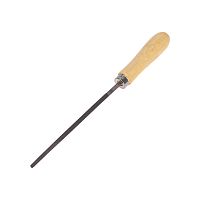 Напильник круглый KRANZ 150 мм, деревянная ручка | код KR-12-4123 | KRANZ