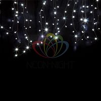 Гирлянда "ДЮРАПЛЕЙ" 20м 200LED 13Вт 220В IP54 зел. провод; бел. | код 315-155 | Neon-Night