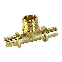 Тройник надвижной с переходом на нар. р. 16(2.2)х1/2дюймх16(2.2)(120/5) К | код VF.433.AF.161216 | VALFEX