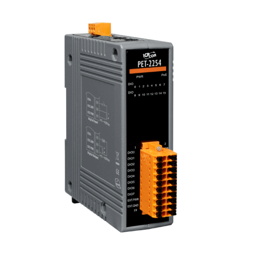 PET-2254 PoE Ethernet I/O Module with 16-ch Universal DIO | код 00-06157942 | ICP DAS PET-2254 PoE Ethernet I/O Module with 16-ch Universal DIO | код 00-06157942 | ICP DAS