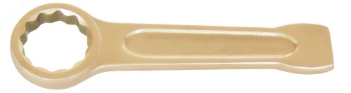 Ключ гаечный накидной ударный 27 искробезопасный сплав AlCu | код 1095212 | Hortz