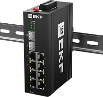 Промышленный управляемый коммутатор уровня L2 ML2-2GX/SFP-8GTP, 2 порта 1000Base-X SFP, 8 портов 10/100/1000Base-T(X) RJ45 c PoE, монтаж на динрейку TSX EKF | код TSX-ML2-2GX/SFP-8GTP | EKF