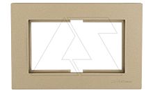 Rita - Рамка двойной розетки, золото доре | код 2220-820-1285 | Mutlusan