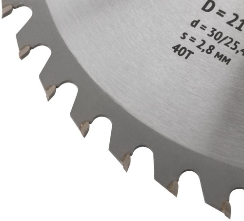 Диск пильный для циркулярных пил по дереву 210x30/25.4x40T | код 37751 | FIT фото 5