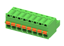 MC-RJ5.08H02P-0001 Разъём гнездовой MC,шаг 5.08мм,2 конт. зел., шт | код MC-RJ5.08H02P-0001 | SUPU