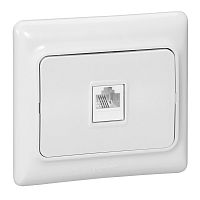 Розетка (TF) телефонная RJ - 11, белая Kaptika (50шт.) LEGRAND | код 782114 | LEGRAND