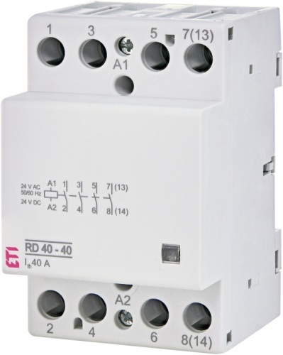 Контактор RD 40-40 (24V AC/DC) (AC1) | код 002464019 | ETI Контактор RD 40-40 (24V AC/DC) (AC1) | код 002464019 | ETI