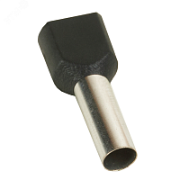 Наконечник штыревой втулочный под два провода НШвИ2 OptiKit T-Shv2-PVC- 6,0-14(100шт) | код 278052 | КЭАЗ