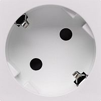 Розетка с заземлением - безвинтовые зажимы - со шторками 16А 250В - 45°- 2 модуля - белый | код 4521059 | Legrand