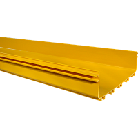 Прямая секция оптического лотка, 100x360 мм, 2 метра, желтая | код LAN-OT100x360 | LANMASTER