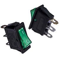 Клавишный переключатель RUICHI KCD3-101N-C3-G/3P, ON-OFF | код 107296 | Ruichi