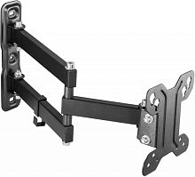 Кронштейн для телевизора Ultramounts UM896 черный 13-27 макс.30кг настенный поворотно-выдвижной и наклонный | код 1413089 | ULTRAMOUNTS