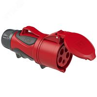 Розетка кабельная 32А/400V/3P+N+E/IP44 серия GRIP | код 2253-6 | PCE