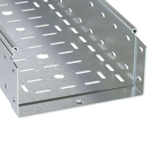 Лоток перфорированный 600х100 L 3000 толщ. 1,5 мм, горячеоцинкованный | код 3534715HDZ | DKC