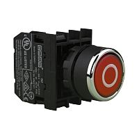 Кнопка круглая без фиксации с маркировкой 0. красная (1НЗ), B200DKO | код B200DKO | EMAS